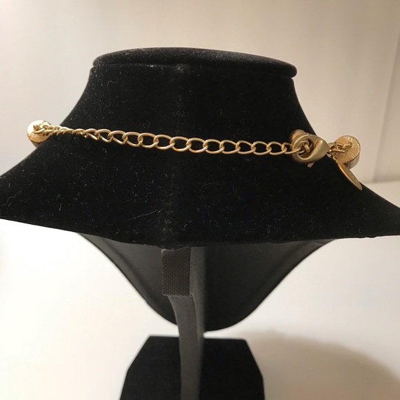 Chico’s Bronze Leather Necklace w/Accent Detailing - Picture 4 of 10